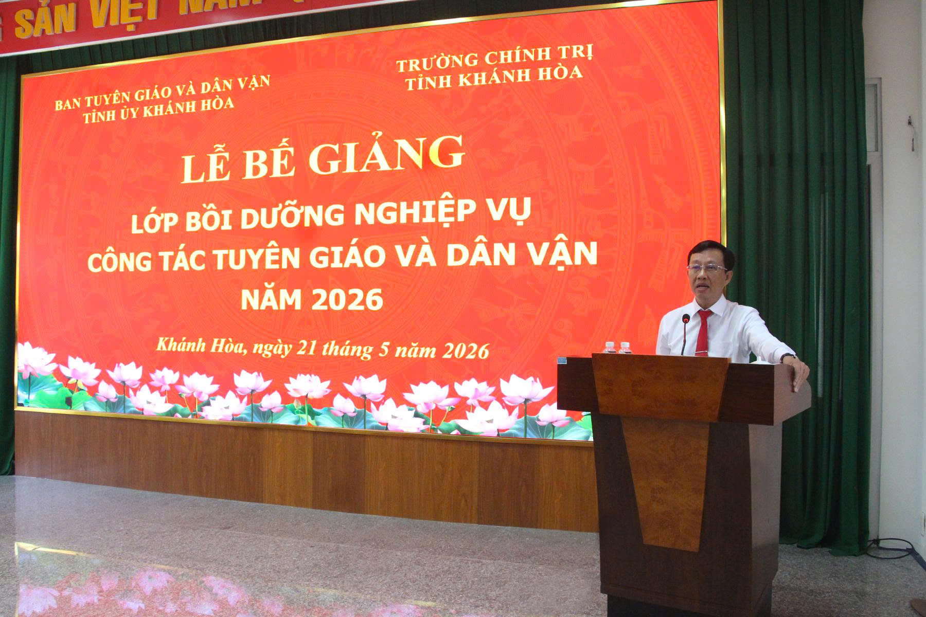 Bế mạc Lớp bồi dưỡng nghiệp vụ công tác tuyên giáo và dân vận năm 2026